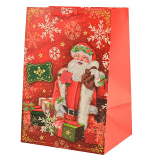 Torebka ozdobna 54x36x30cm świąteczna mix